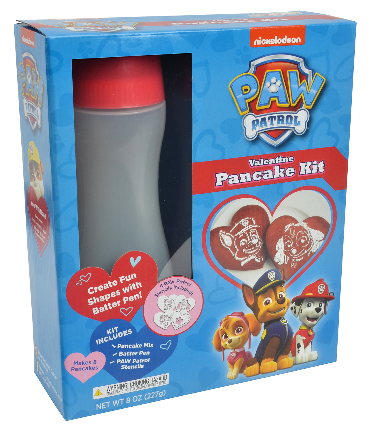 Paw Patrol Valentine Pancake Mix & Batter Pen Kit